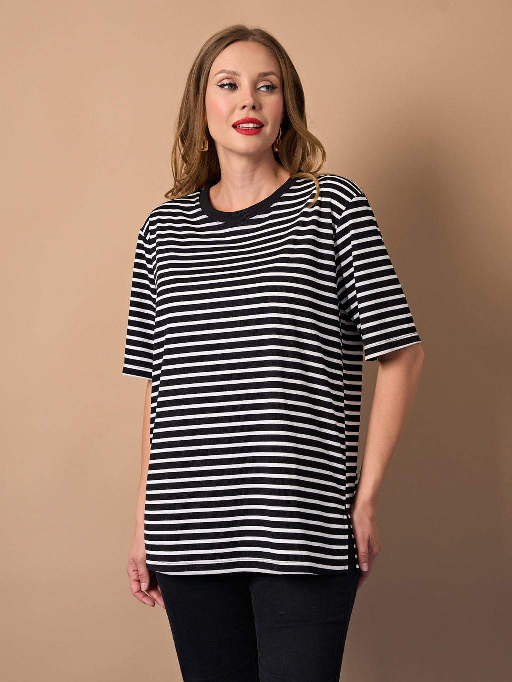 Футболка 0087-18а_У черный кристалл - Aquarell фото 3