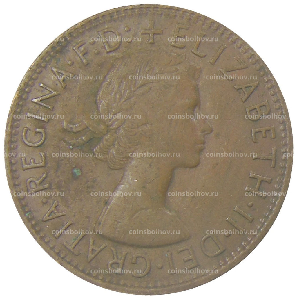 Монета 1 пенни 1958 года Австралия