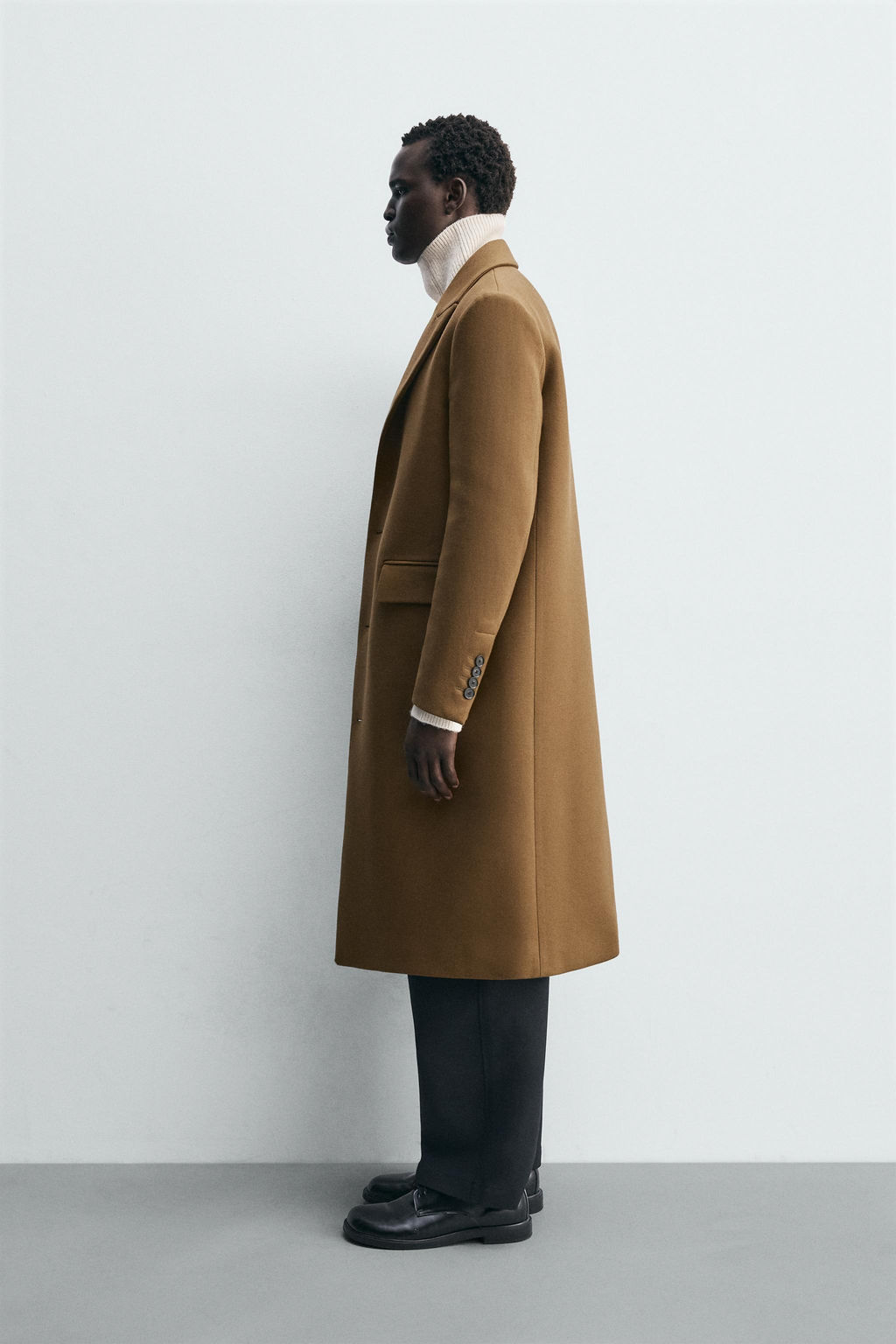WOOL BLEND STRUCTURED COAT - Zara фото 4