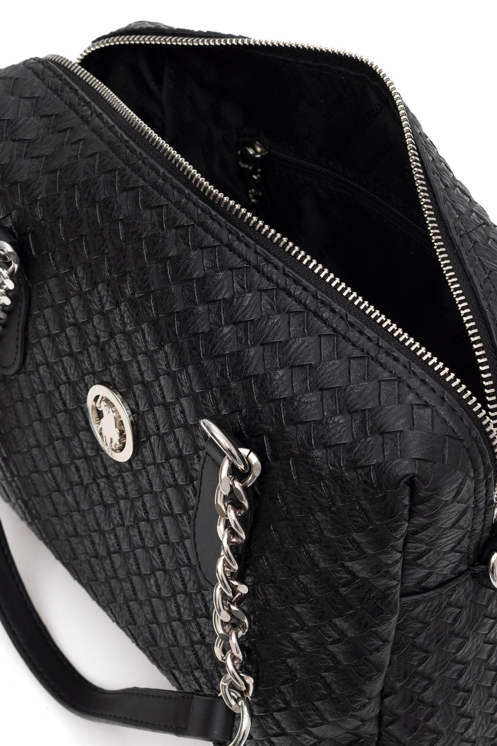 Женская черная сумка через плечо Неожиданная скидка в корзине