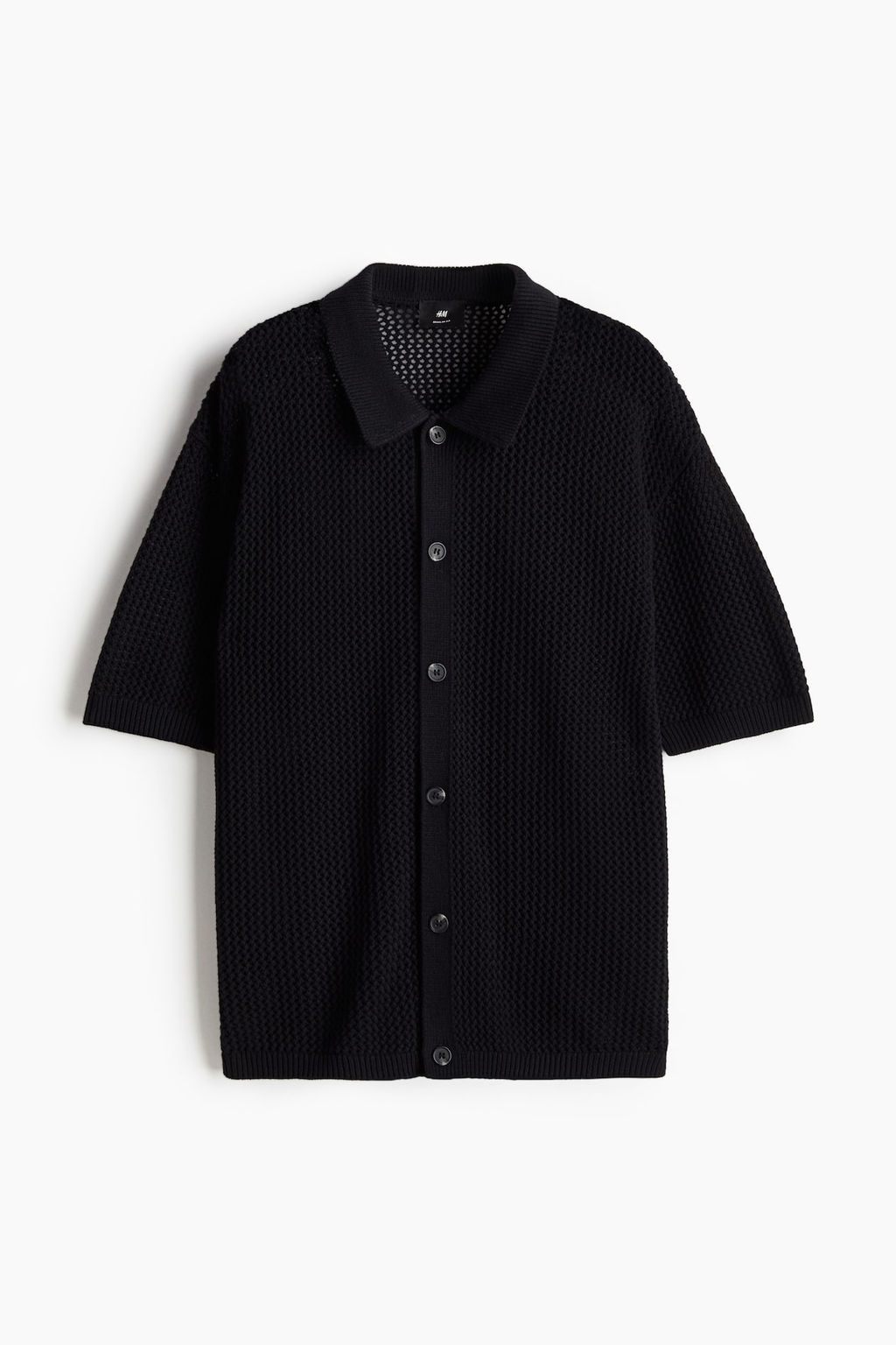 Camisa en punto pointelle Regular Fit - H&m фото 6