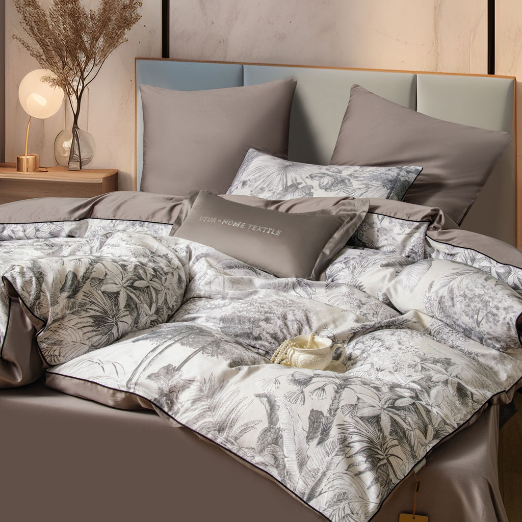 Комплект постельного белья Сатин Премиум на резинке CPAR052 180*200*30;160*200*30;140*200*30 Евро 4 Наволочки