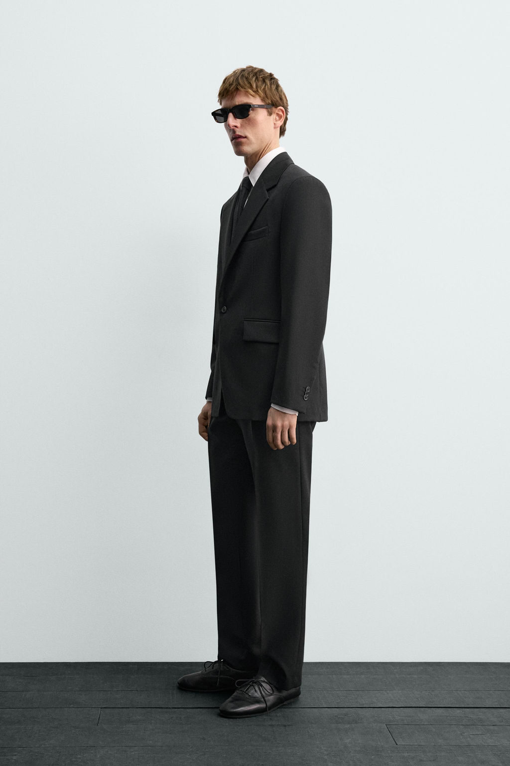 AARON LEVINE X ZARA WOOL TUXEDO TROUSERS  фото 12