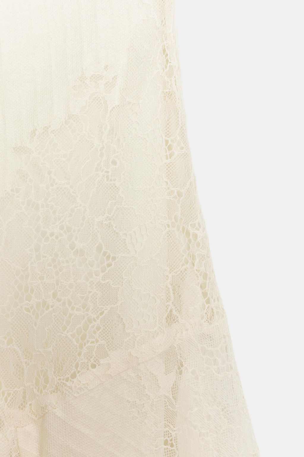 FALDA MIDI ENCAJE ASIM?TRICA / Crudo - Zara фото 6