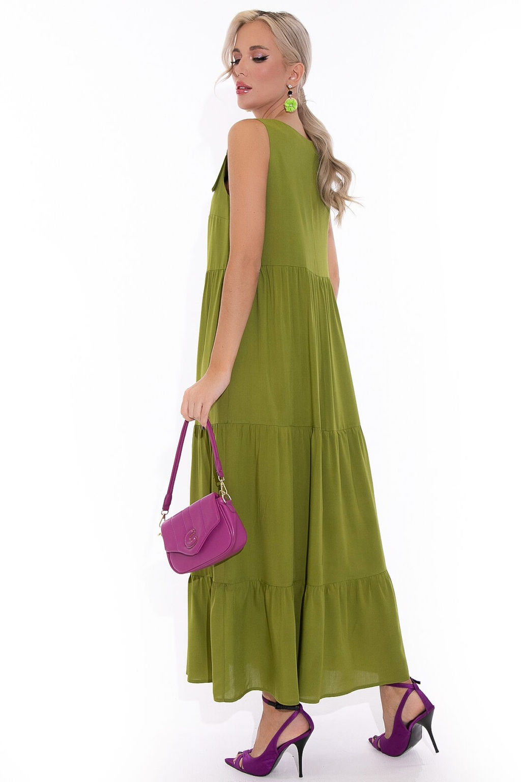 Сарафан Море соблазна (оливковый) - Эльза фото 8