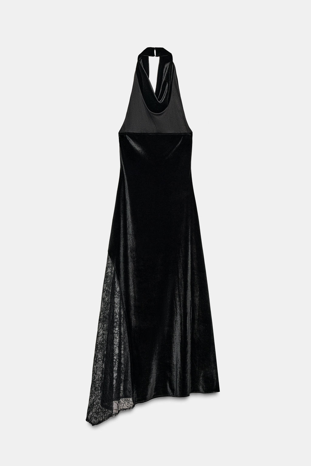 VELVET LACE MIDI DRESS - Zara фото 6