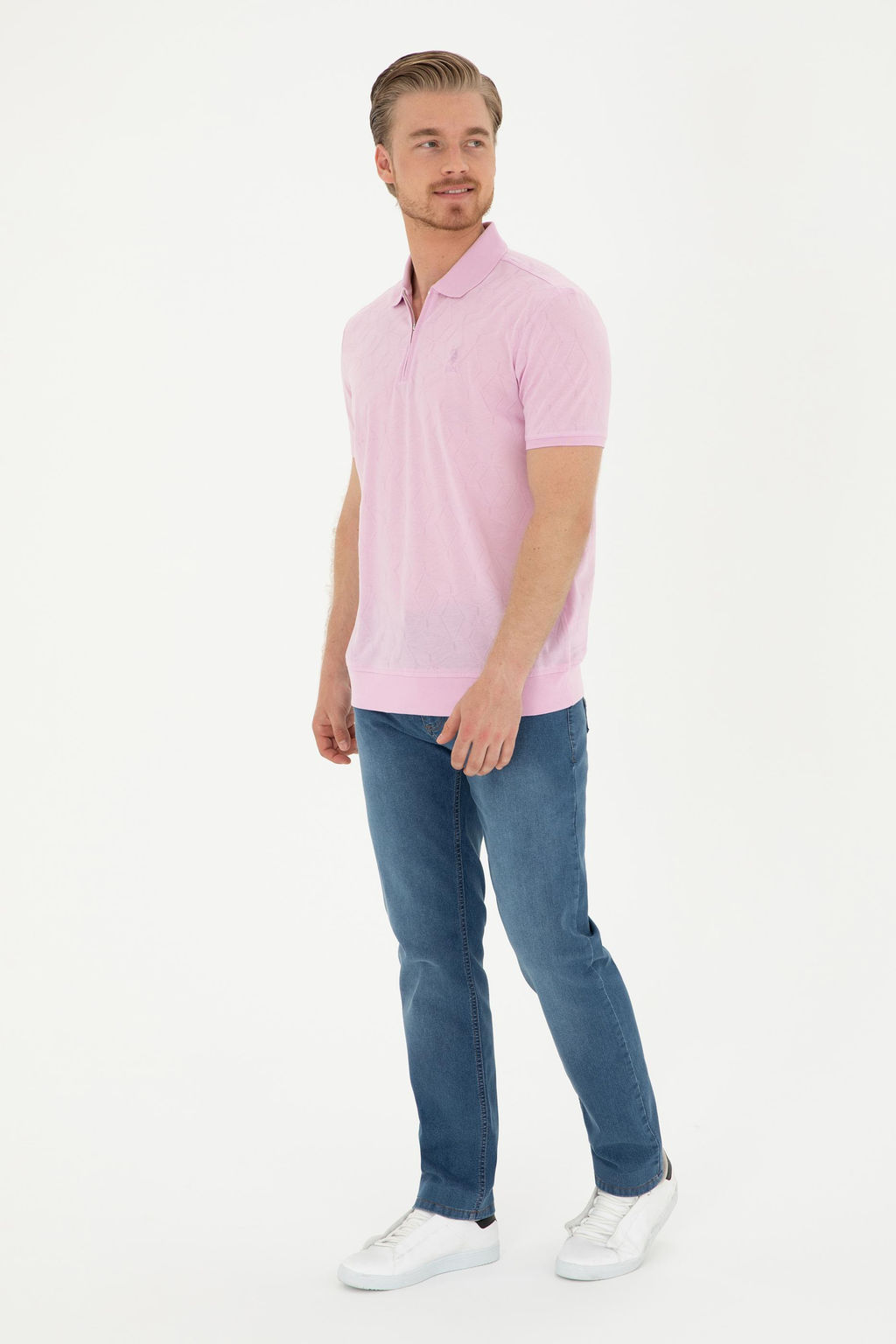 U. S. Polo Assn / Мужская розовая футболка - U.s. polo assn фото 16