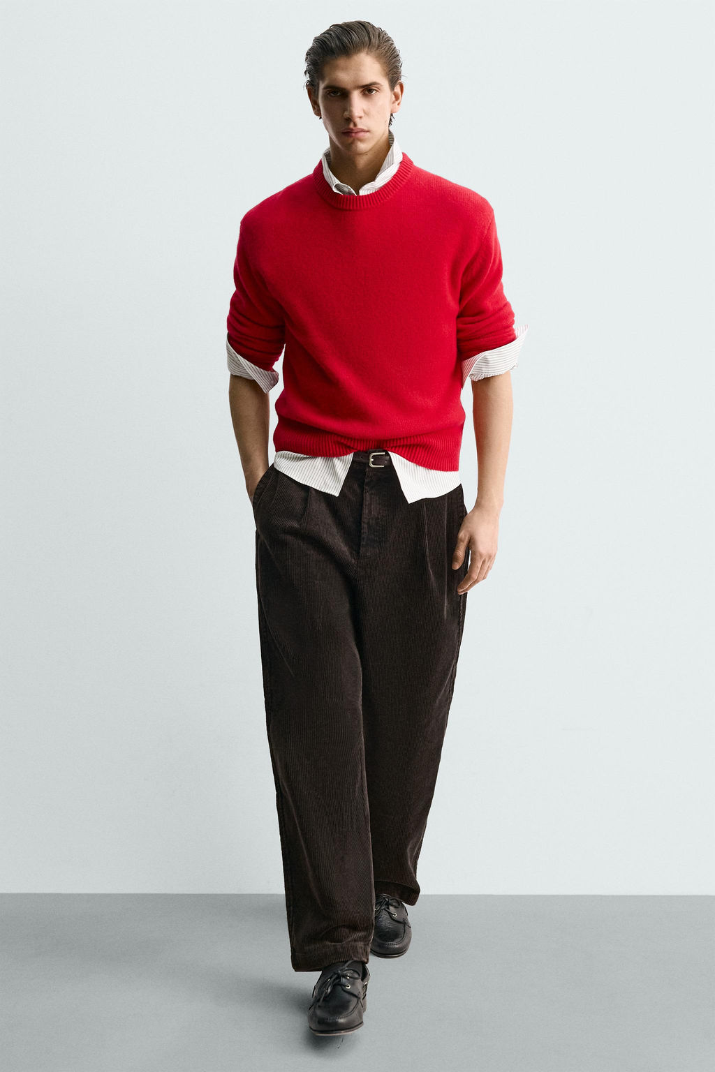 LIMITED EDITION FADED CORDUROY RELAXED FIT TROUSERS - Zara фото 6