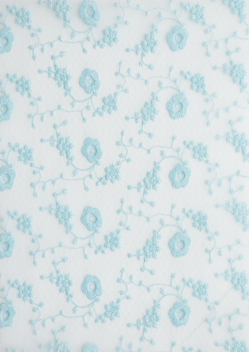 Пленка ПВХ с вышивкой Цветочки А4 (5 листов) SF-6056, голубой №2 - Больше подарков фото 2