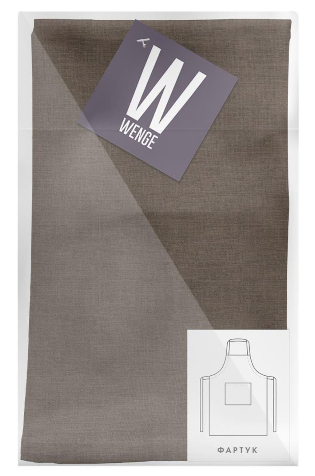 Фартук из рогожки Wenge  фото 3
