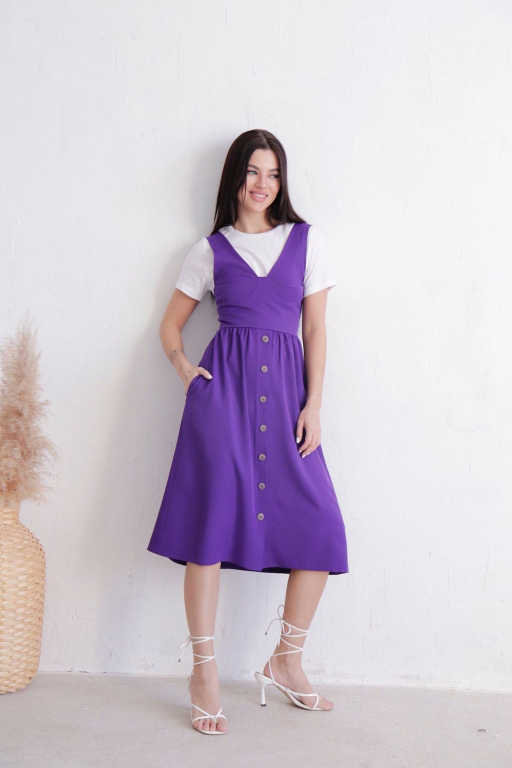 Платье-бюстье аметистовое - Martichelli фото 13