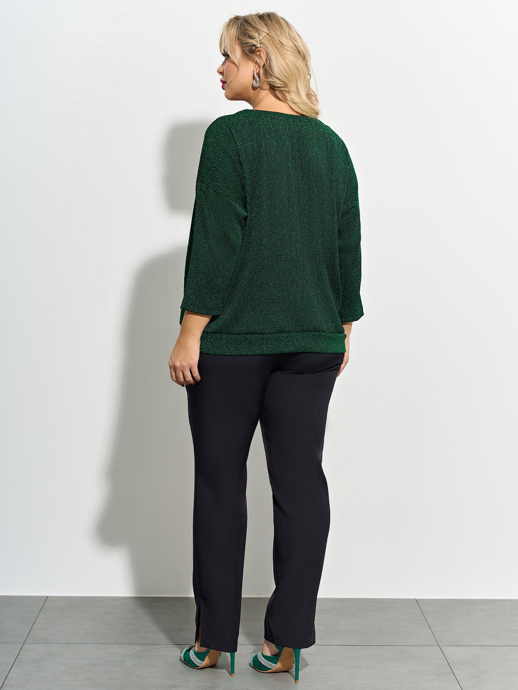 Джемпер 0057-8 темно-зеленый - Dora фото 10