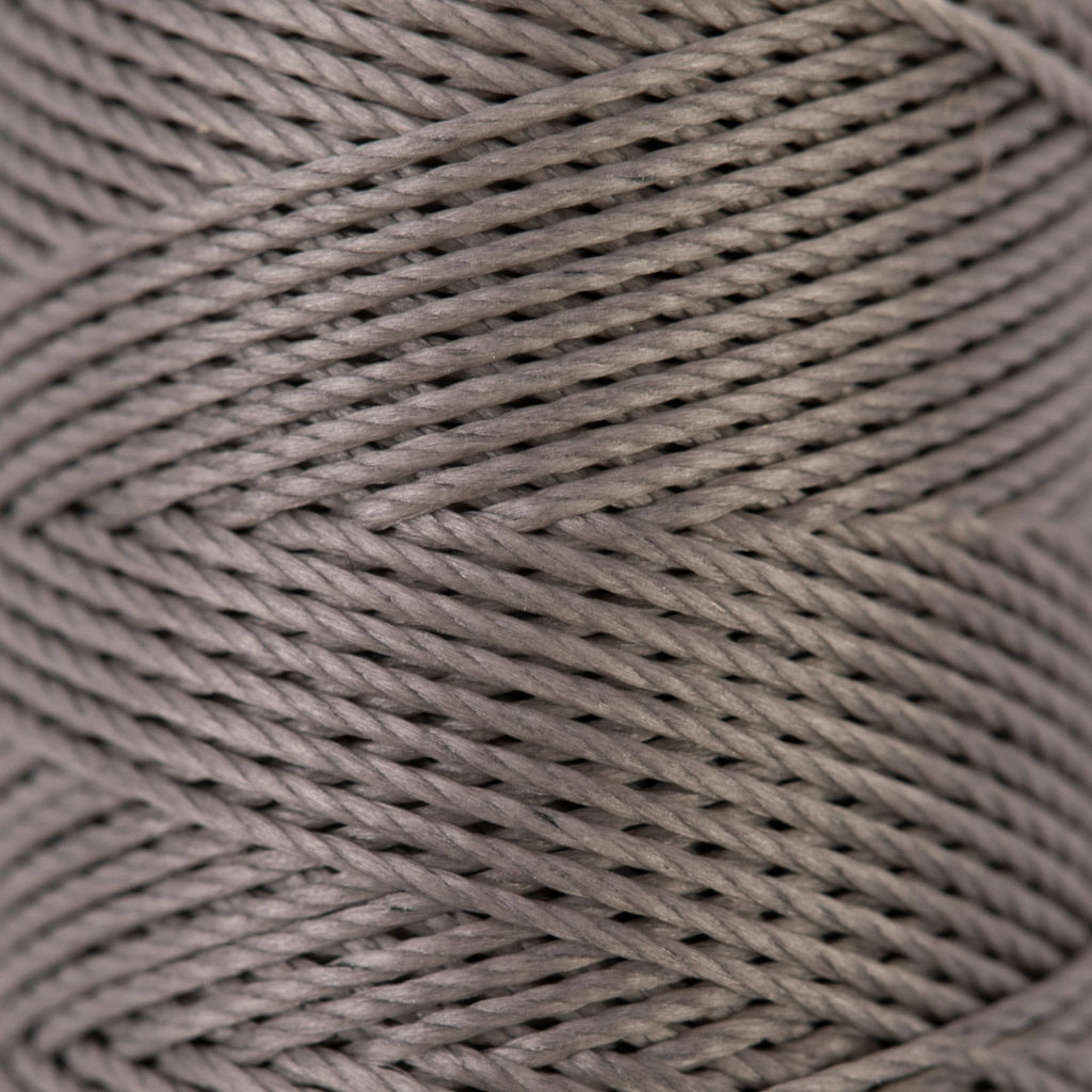 Промысел Нитки вощёные кручёные (полиэстер) LC-005 для кожи 0.45 мм 40 м № 007 серый