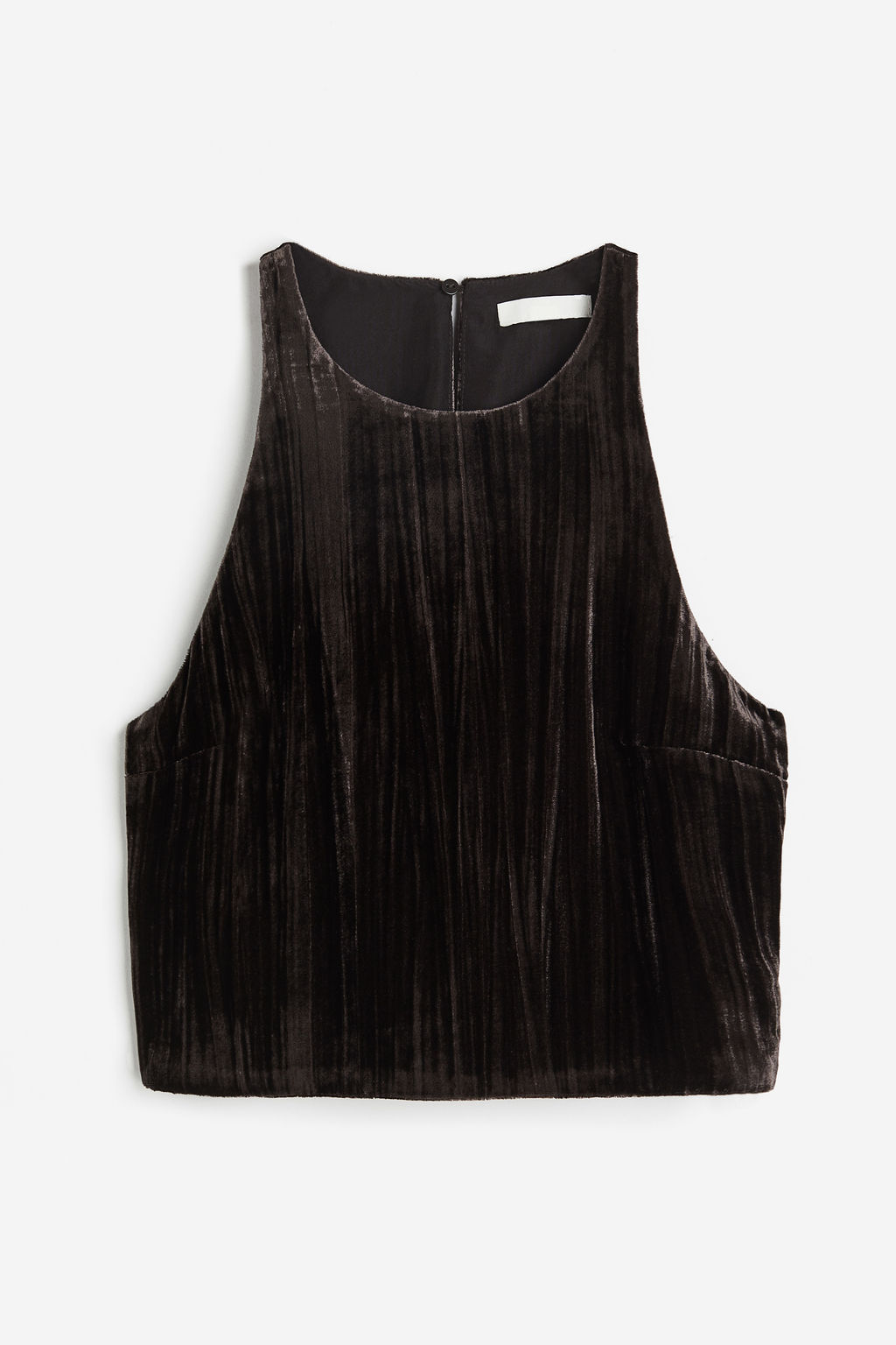 Top cropped de terciopelo - H&m фото 2