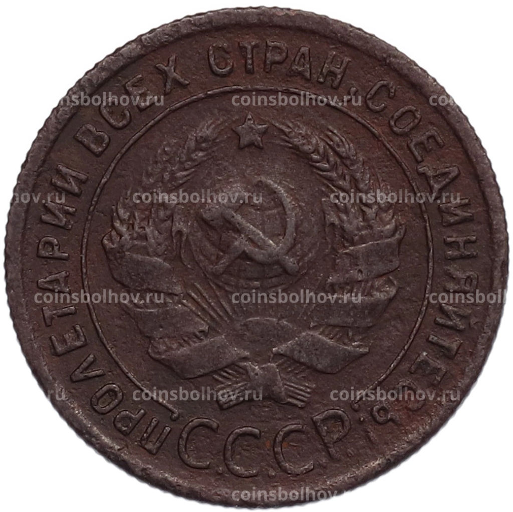 Монета 1 копейка 1924 года