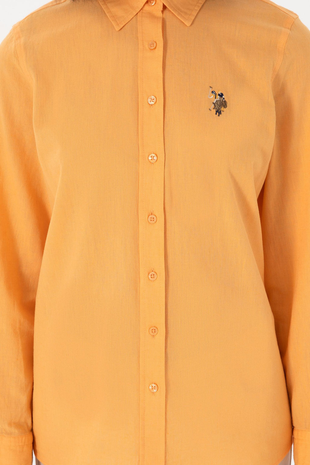 Kad_n Turuncu Uzun Kollu Basic G_mlek Sepette S_rpriz _ndirim - U.s. polo assn фото 6