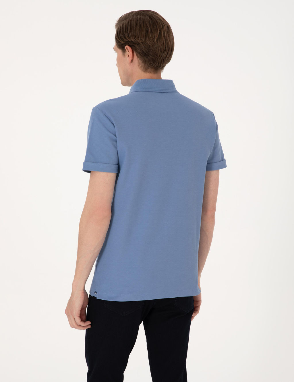Mavi Slim Fit %100 Pamuk K_vr_lmaz Amerikan Pike Polo Yaka Basic Ti__rt - Pierre cardin фото 12