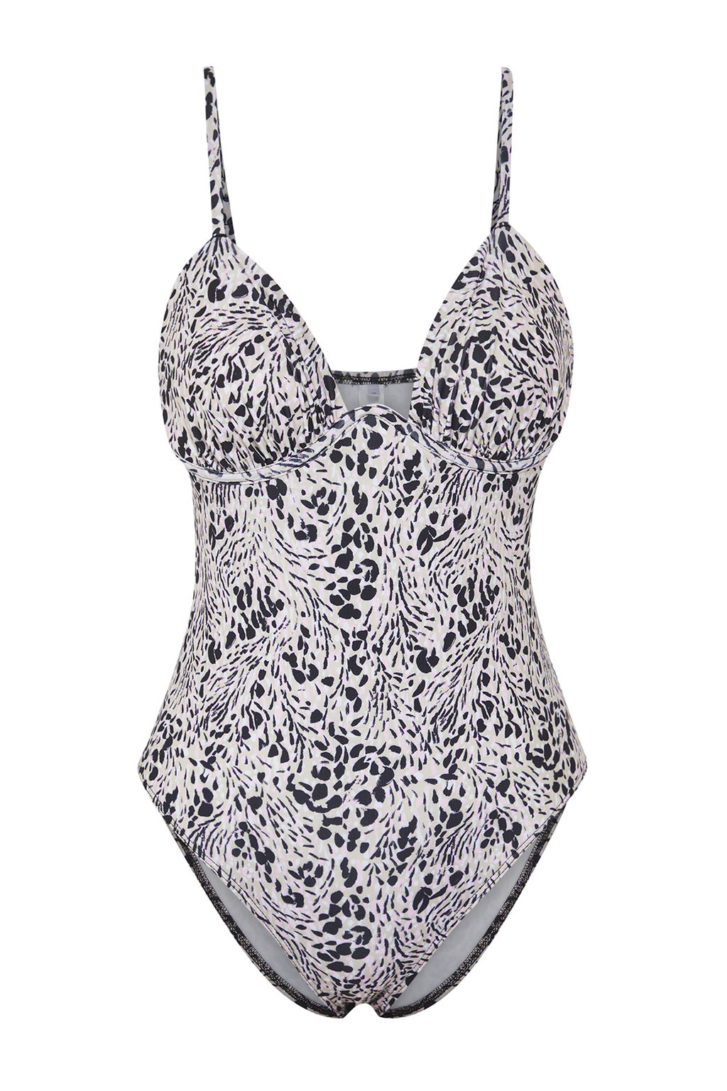 Trendyolmilla Soyut Desenli Balkonet Regular Mayo TBESS25MA00115  фото 5