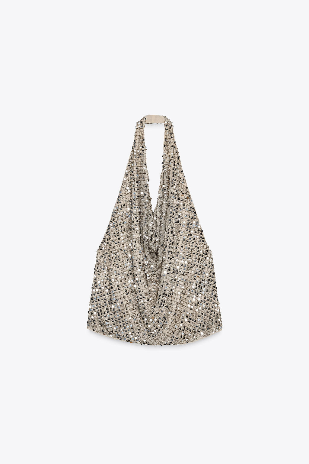 ZW COLLECTION HALTER SEQUIN TOP - Zara фото 5