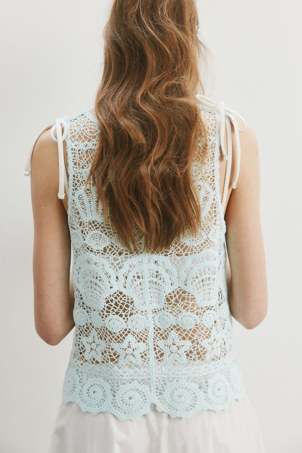 Top efecto crochet con motivos decorativos - H&m фото 3