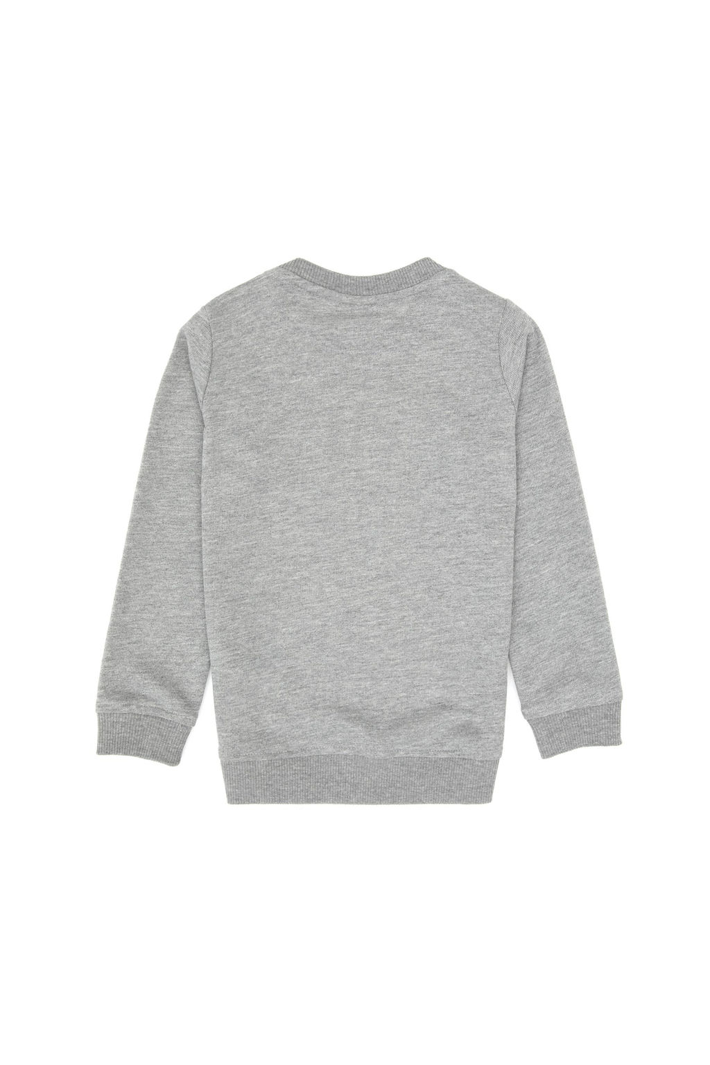 Erkek _ocuk Gri Melanj Basic Bisiklet Yaka Sweatshirt Sepette S_rpriz _ndirim - U.s. polo assn фото 2