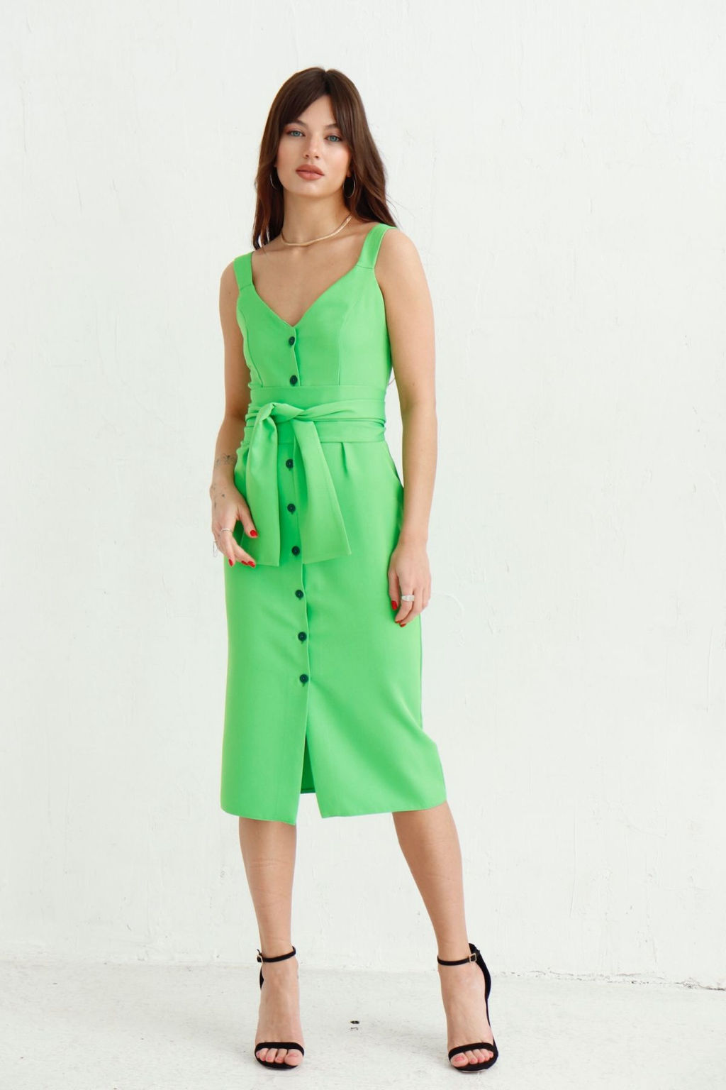 Сарафан классический салатовый - Martichelli фото 6