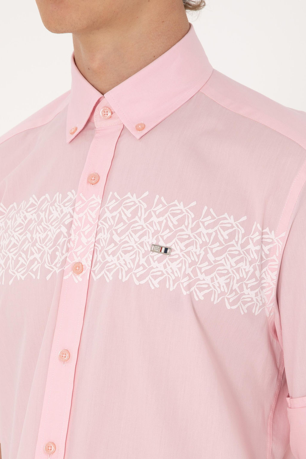 Erkek A__k Pembe Uzun Kollu G_mlek Sepette S_rpriz _ndirim - U.s. polo assn фото 7