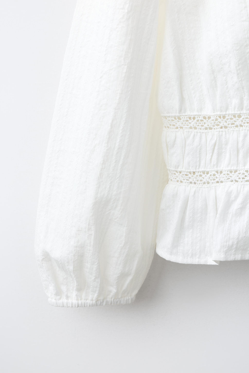 CAMISA ROM?NTICA GOMAS / Blanco roto - Zara фото 5