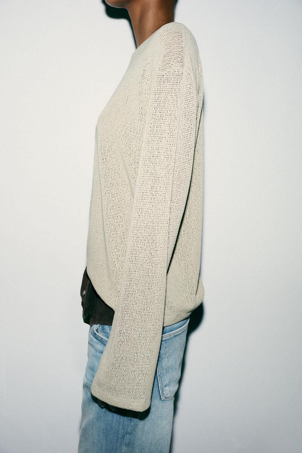 CUT-OUT KNIT TOP - Zara фото 4