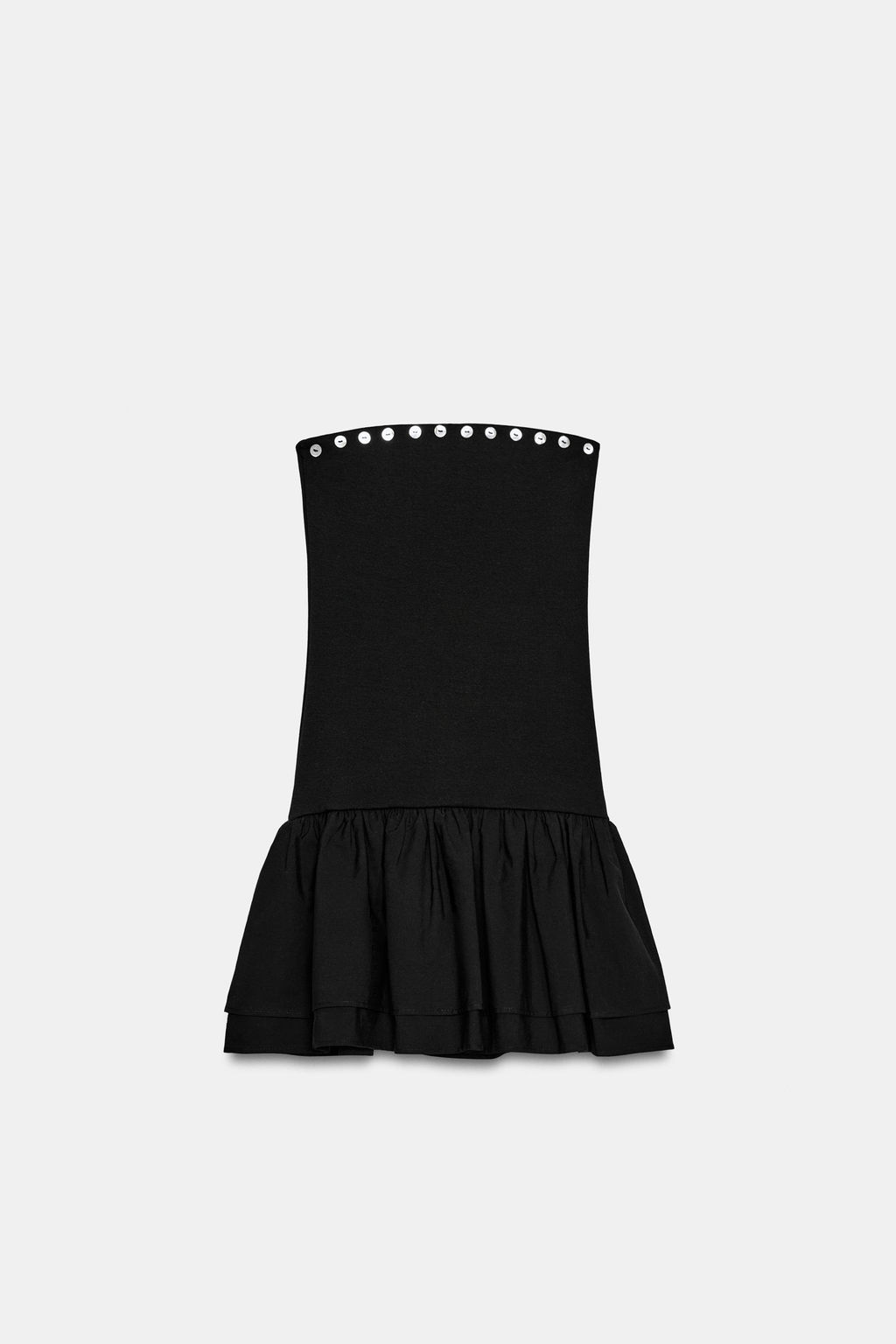VESTIDO MINI VOLANTES / Negro - Zara фото 9