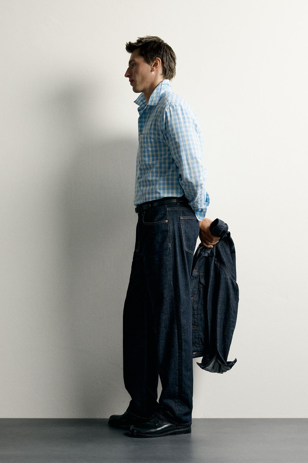 CAMISA REGULAR FIT CUADROS / Verde agua - Zara фото 4