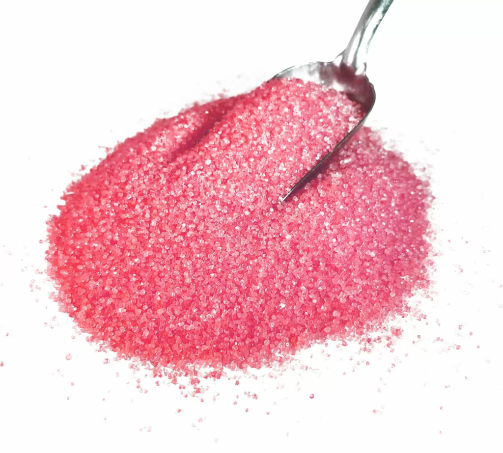 АКЦИЯ -20%! Цветной сахар для сладкой ваты и десертов со вкусом Малина 0,7кг (банка) - Ярко Сладко фото 2