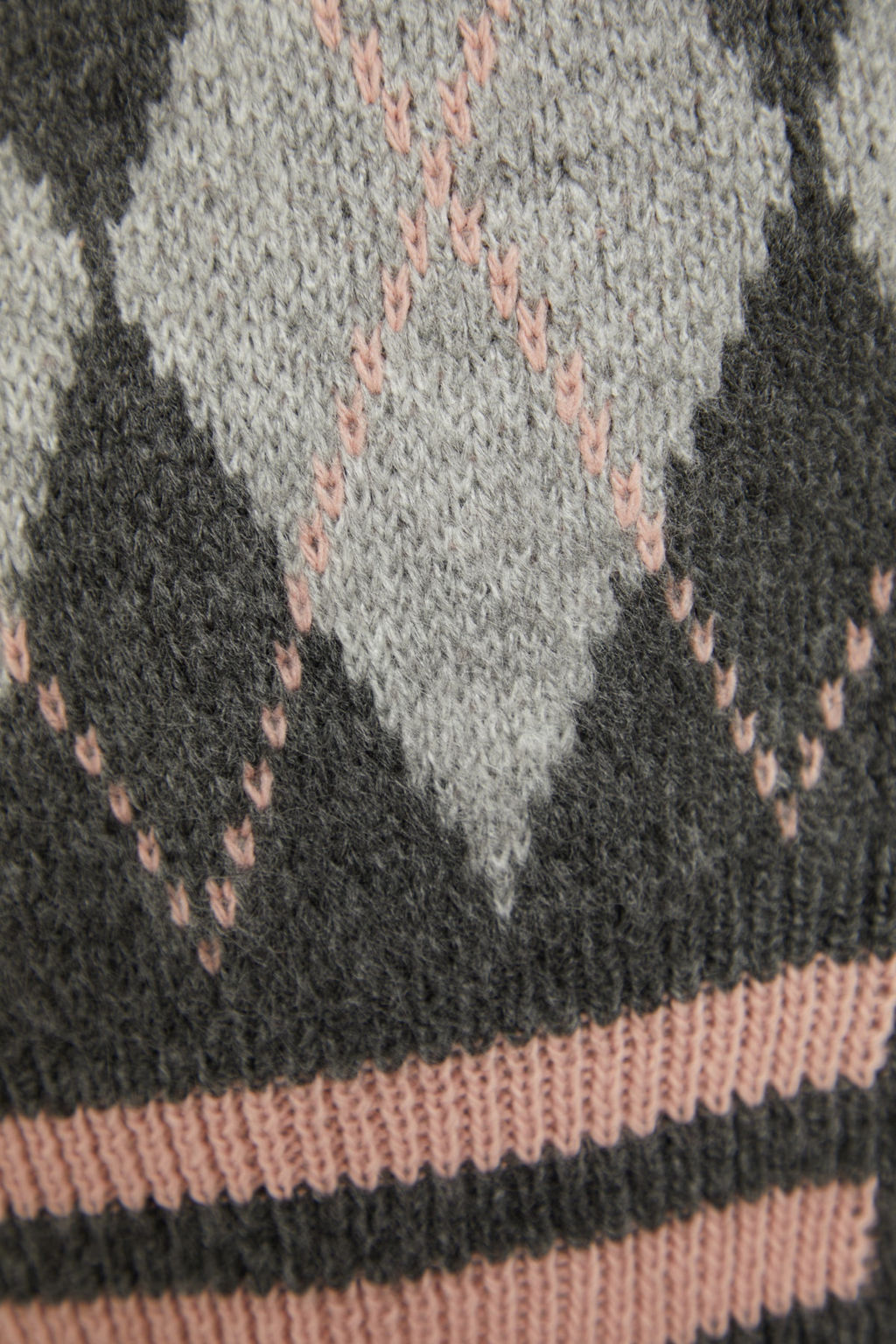 TRENDYOLMILLA Gri Yumusak Dokulu Baklava Desenli Triko H?rka TWOAW23HI00596  фото 7