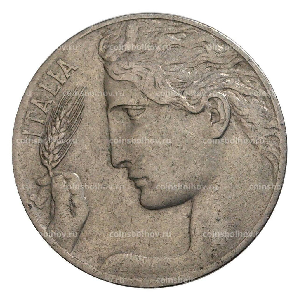 Монета 20 чентезимо 1912 года Италия