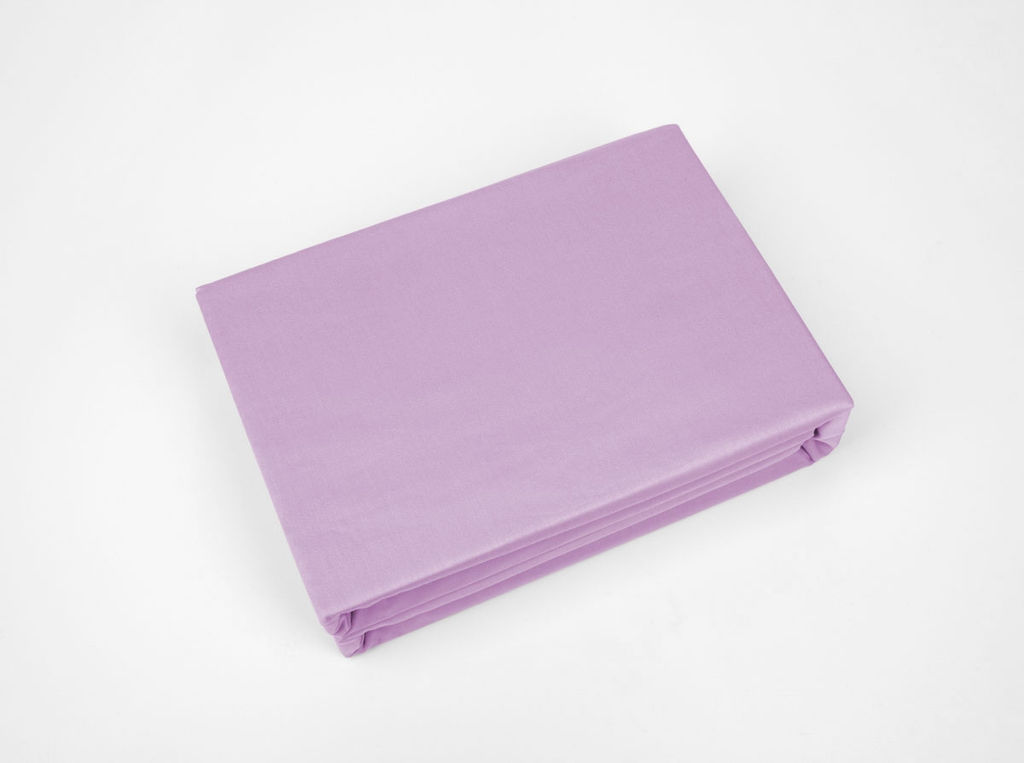 Простыня на резинке 4403/1-БЧ 200*140*20 гл.кр. сатин цв. сирень 1638-15 (Распродажа)