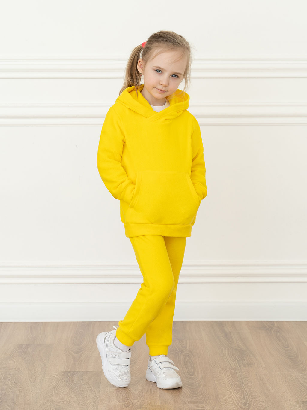 Костюм детский флисовый желтый7043г(ш) (110, 60)