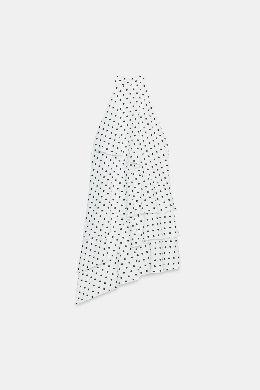 VESTIDO HALTER LUNARES / Blanco / Negro - Zara фото 7
