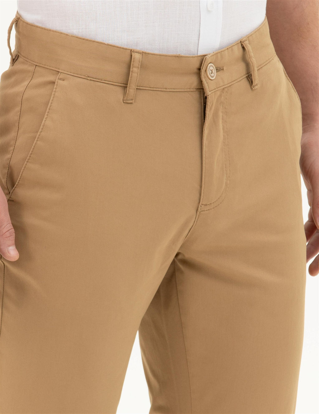 Camel Slim Fit Kanvas Pantolon - Pierre cardin фото 5