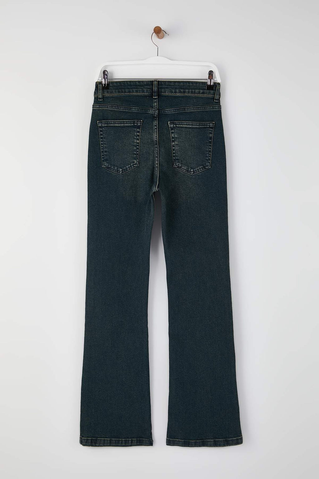 Yesil Yuksek Bel Comfort/Esnek Flare Jeans TWOSS26JE00022 - Trendyolmilla фото 6