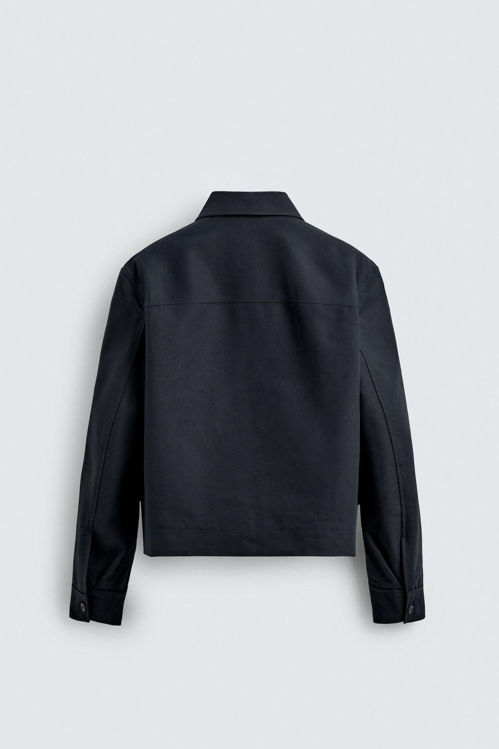 CROPPED FIT COTTON JACKET - Zara фото 8
