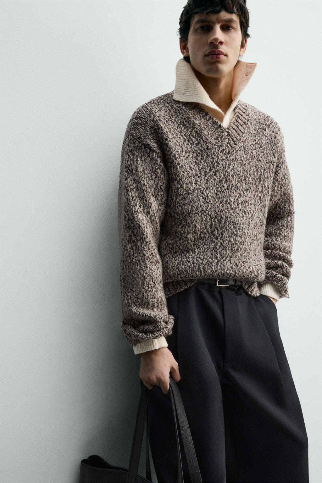 WOOL BLEND TEXTURED JUMPER