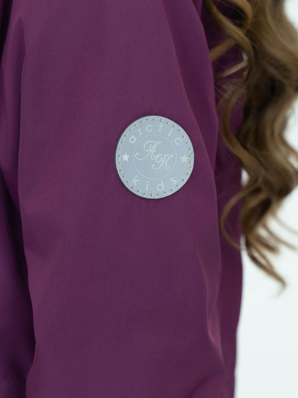 Ветровка детская для девочки пурпур