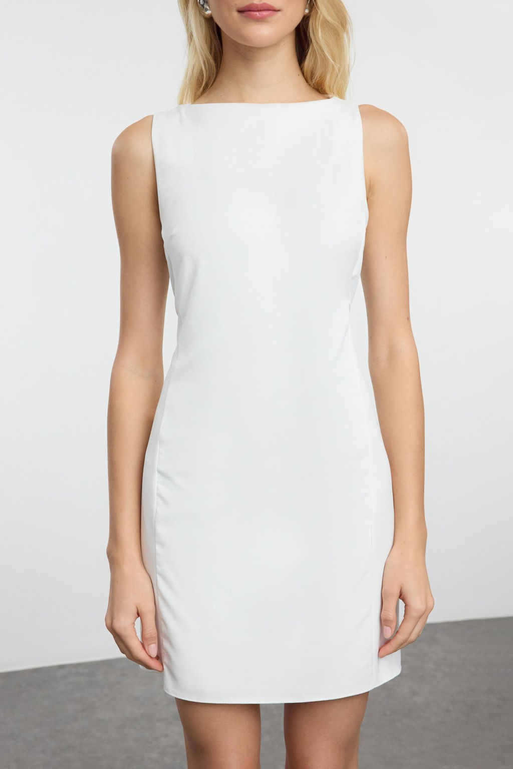 TRENDYOLMILLA Siyah A Kesim Mini Dokuma Elbise TWOAW25EL00192  фото 11