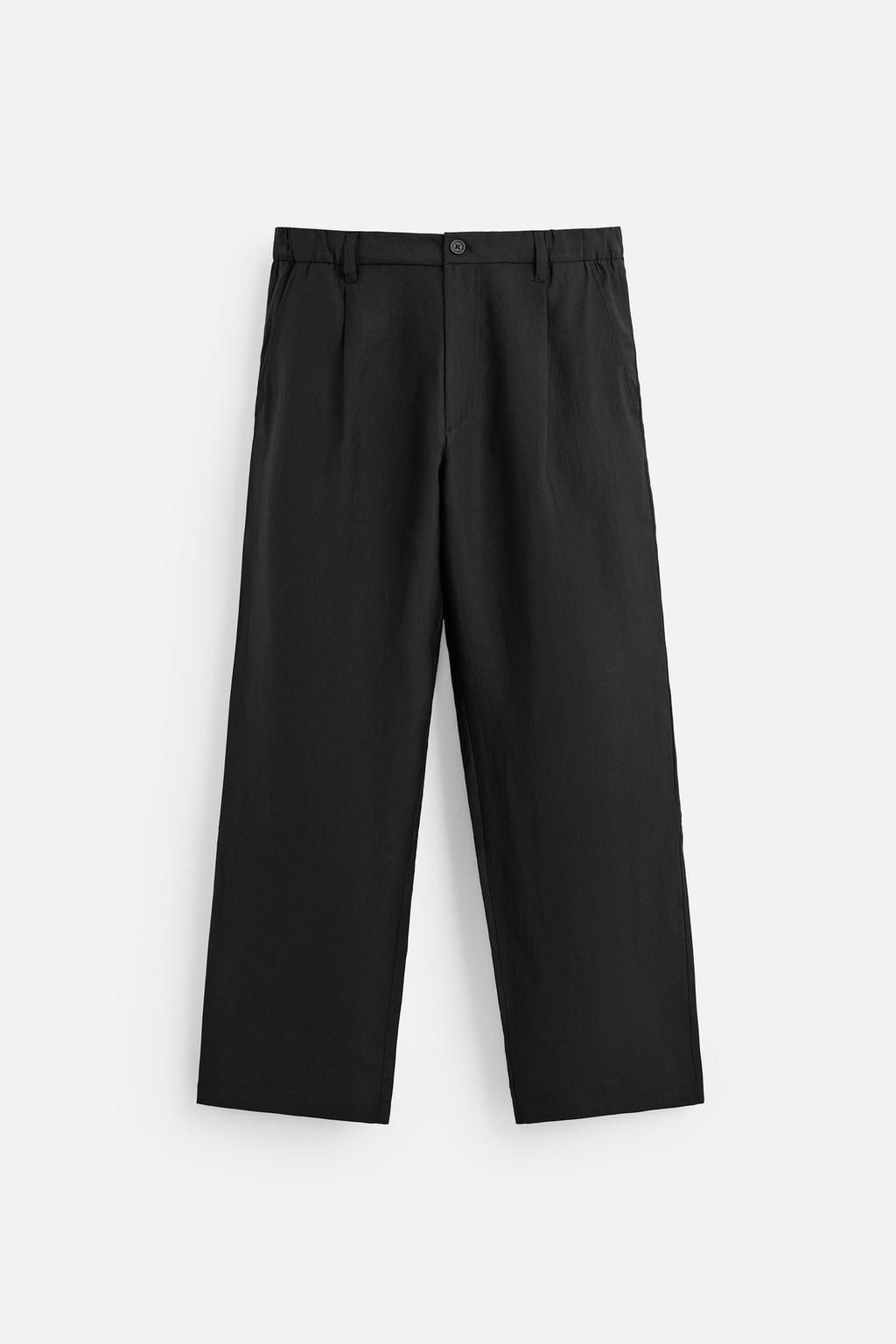 RELAXED FIT FLOWING TROUSERS - Zara фото 7