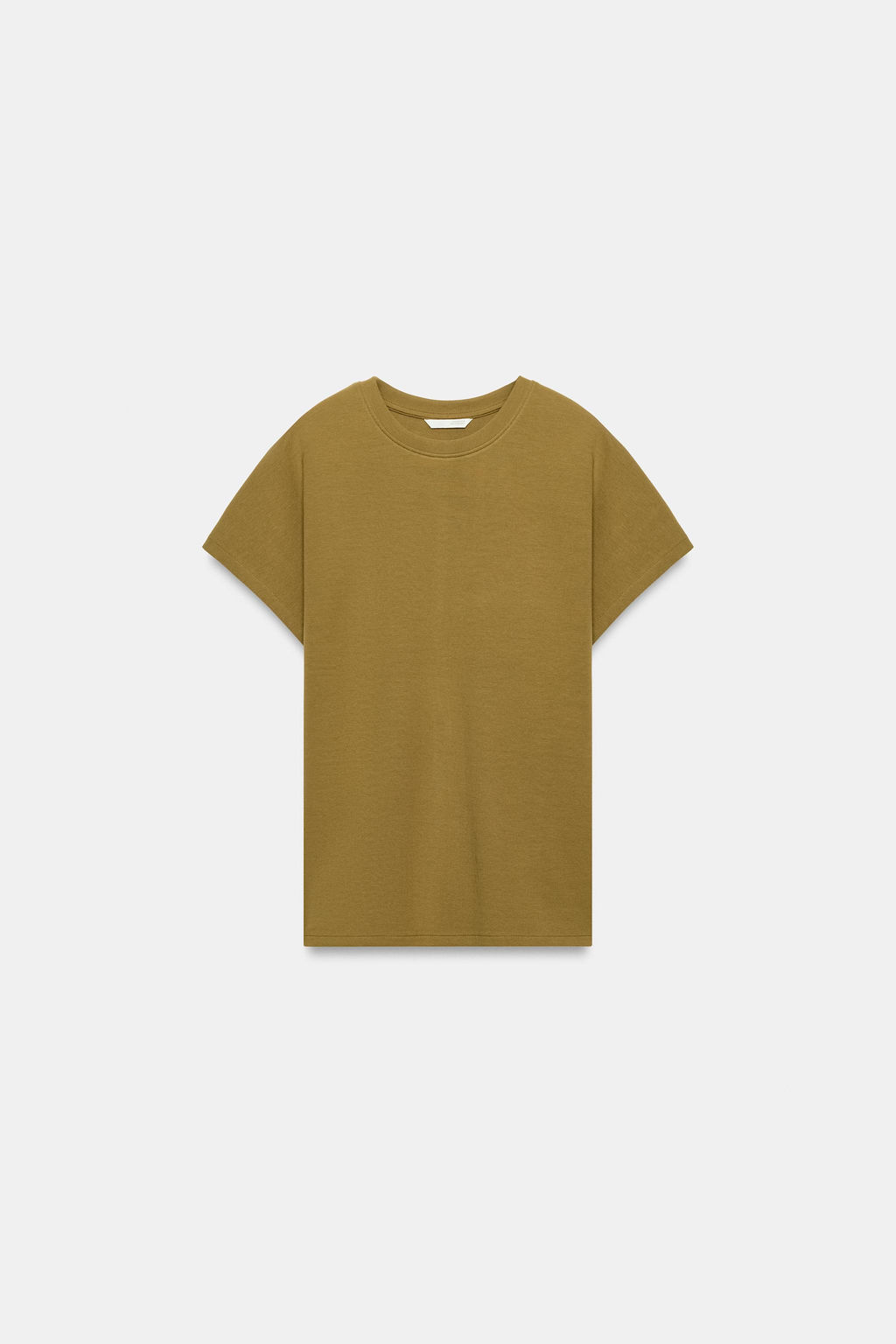 CAMISETA INTERLOCK MANGA JAPONESA / Oliva - Zara фото 7