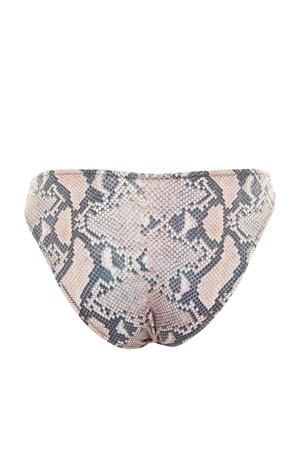 Kahverengi Y?lan Desenli Bikini Alt? TBESS21BA0032