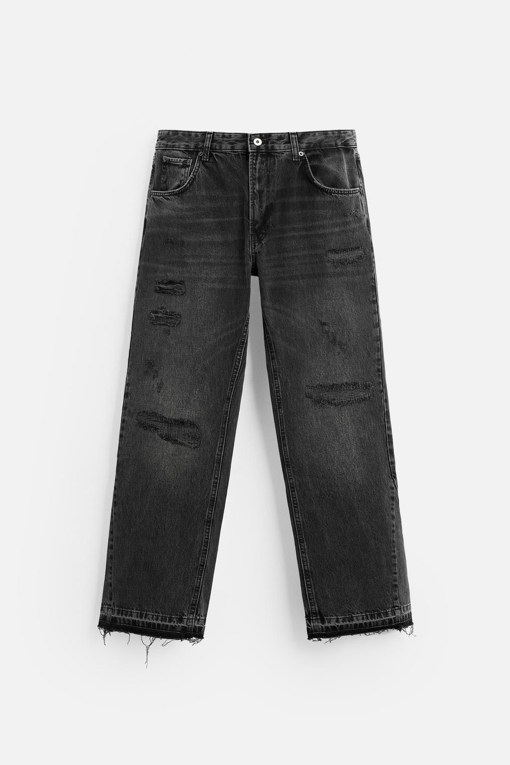 RIPPED FLARE FIT JEANS - Zara фото 5
