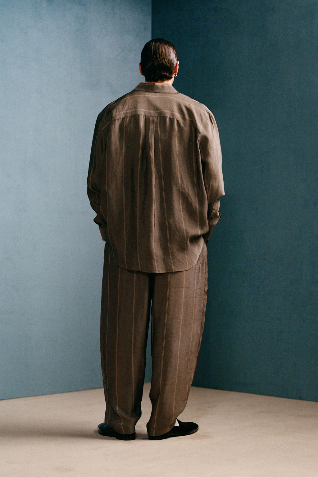 PANTAL?N JACQUARD CUPRO WILLY CHAVARRIA X ZARA / Verde gris фото 3