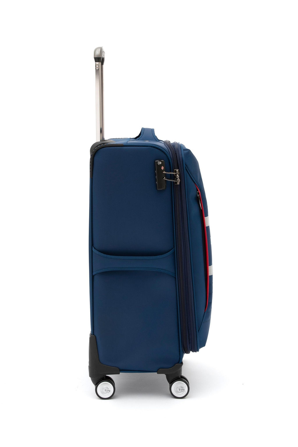 Чемодан среднего размера темно-синего цвета - U.s. polo assn фото 2
