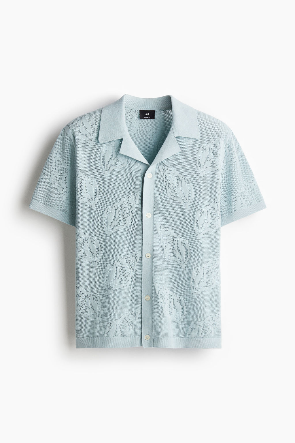 Camisa resort en punto jacquard Regular Fit - H&m фото 2